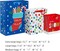 12 Pieces Christmas Gift Bags Assorted Sizes With Handle (4 Extra Large 16", 4 Large 12", 4 Medium 9")